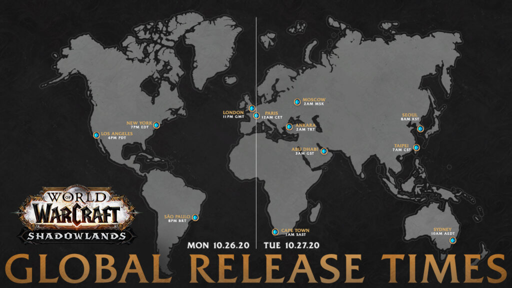 Shadowlands Releases on October 27th