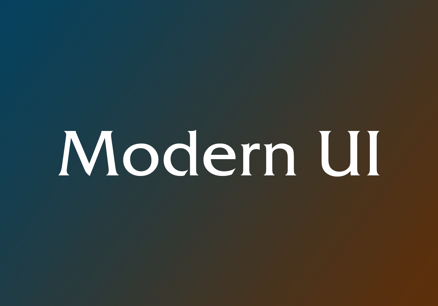 modernUI